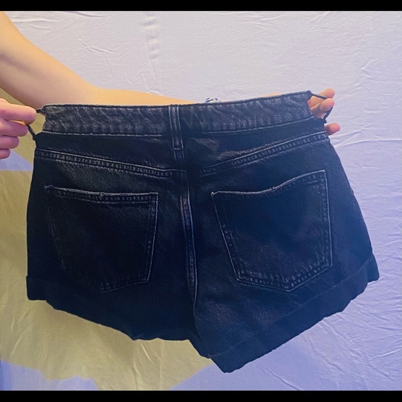 -PacSun Black Denim Shorts- - Picture 5 of 5